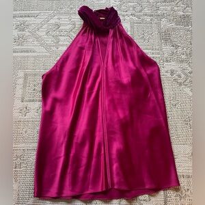 Elie Tahari Fuchsia Velvet Dress